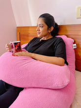 Load image into Gallery viewer, Double Curly U Shaped Pregnancy Pillow
